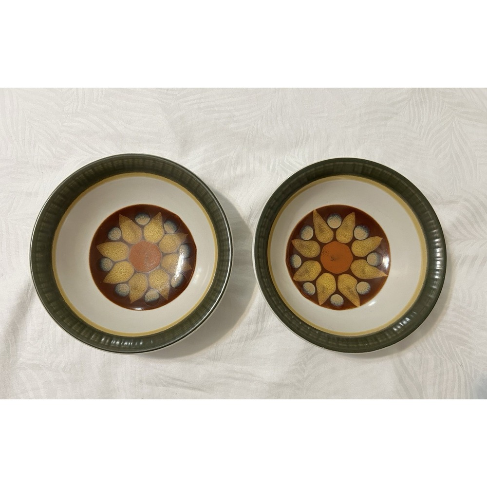Casual Ceram Stoneware Lido Cereal Soup Bowls Set Of 2 Japan